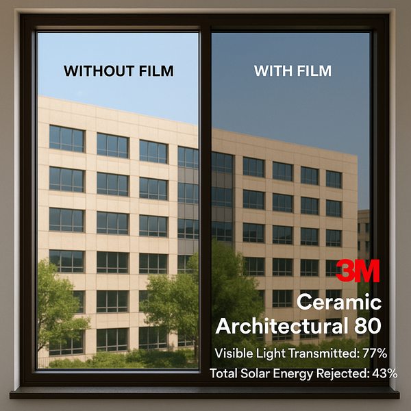 3M™ Sun Control Window Film - Ceramic Architectural Series 80