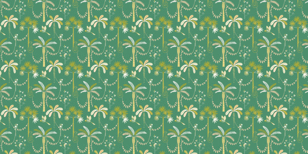 Palm Party – Tropical Repeat Pattern Wall Covering