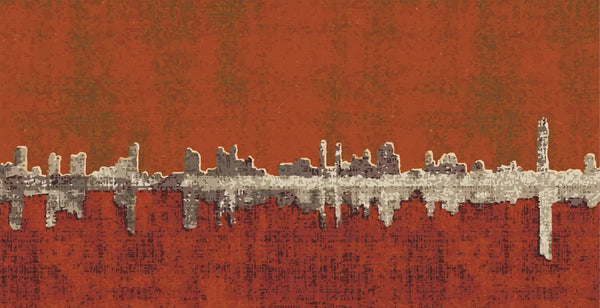 Terra Skyline – Abstract Urban Silhouette Wall Covering