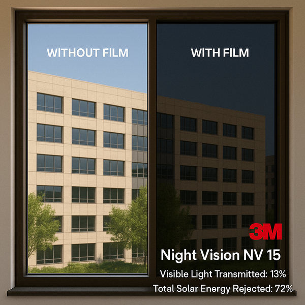 3M™ Sun Control Window Film Night Vision Series 15